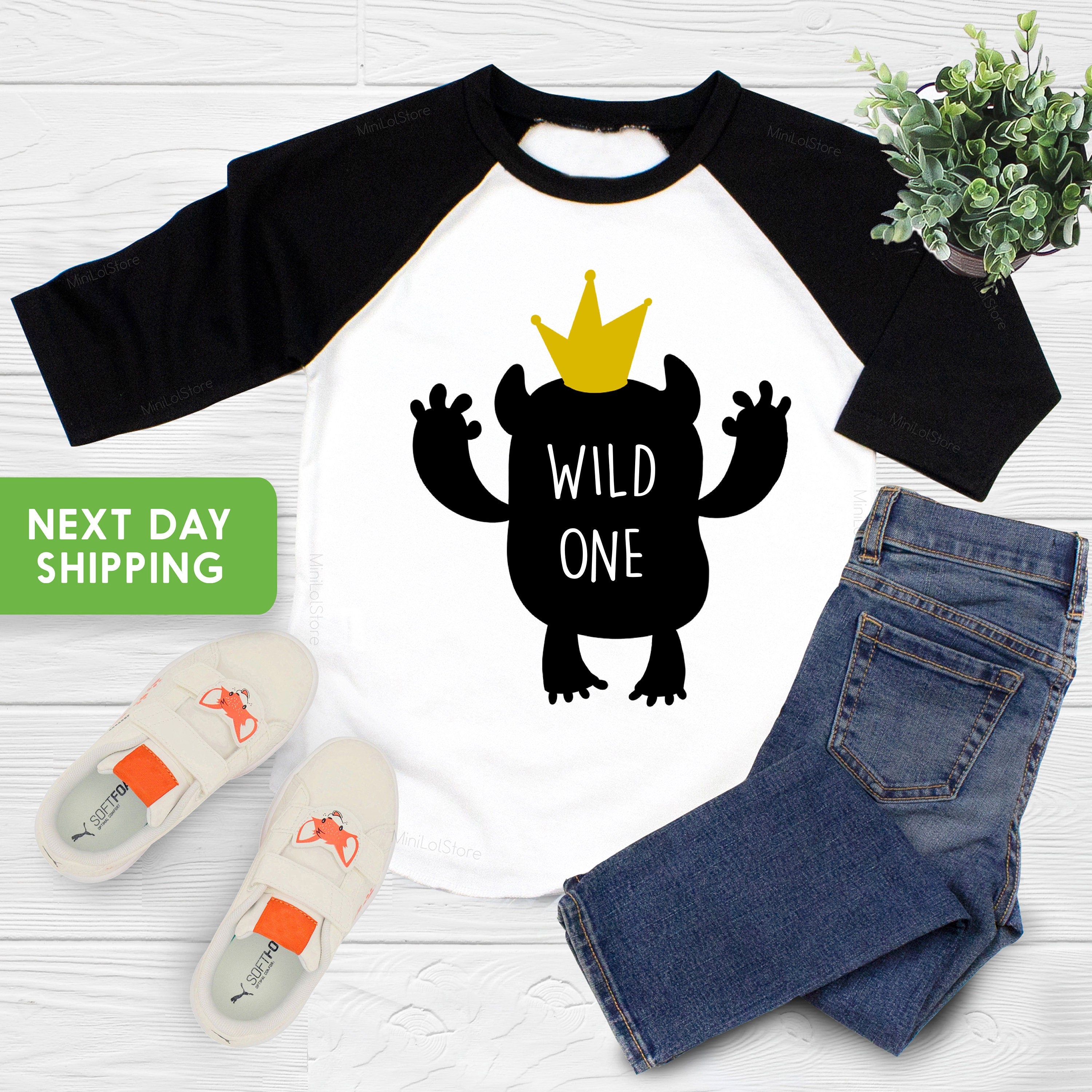 Where The Wild Are First Birthday Shirt, Wild One Birthday OnesieĀ®, Wild 1st Birthday Shirt, 1st Birthday Toddler Shirt