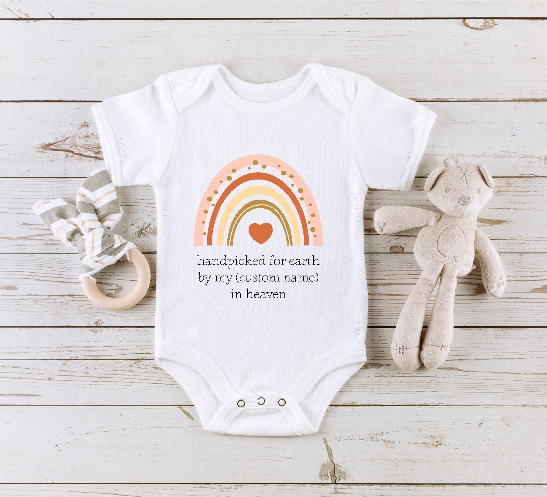 Personalized Handpicked for Earth Memorial Onesie®