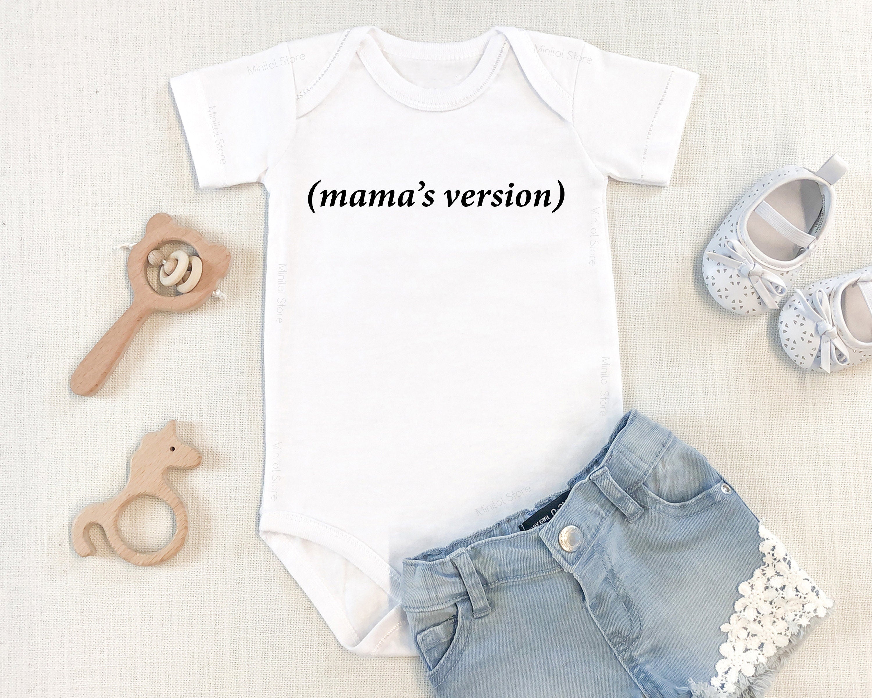 Mommy's Version Onesie®, Baby Shower Gift, Custom Gender Neutral Onesie®, Newborn Onesie®, Infant Bodysuit, Gift For Baby, Babyshower gift