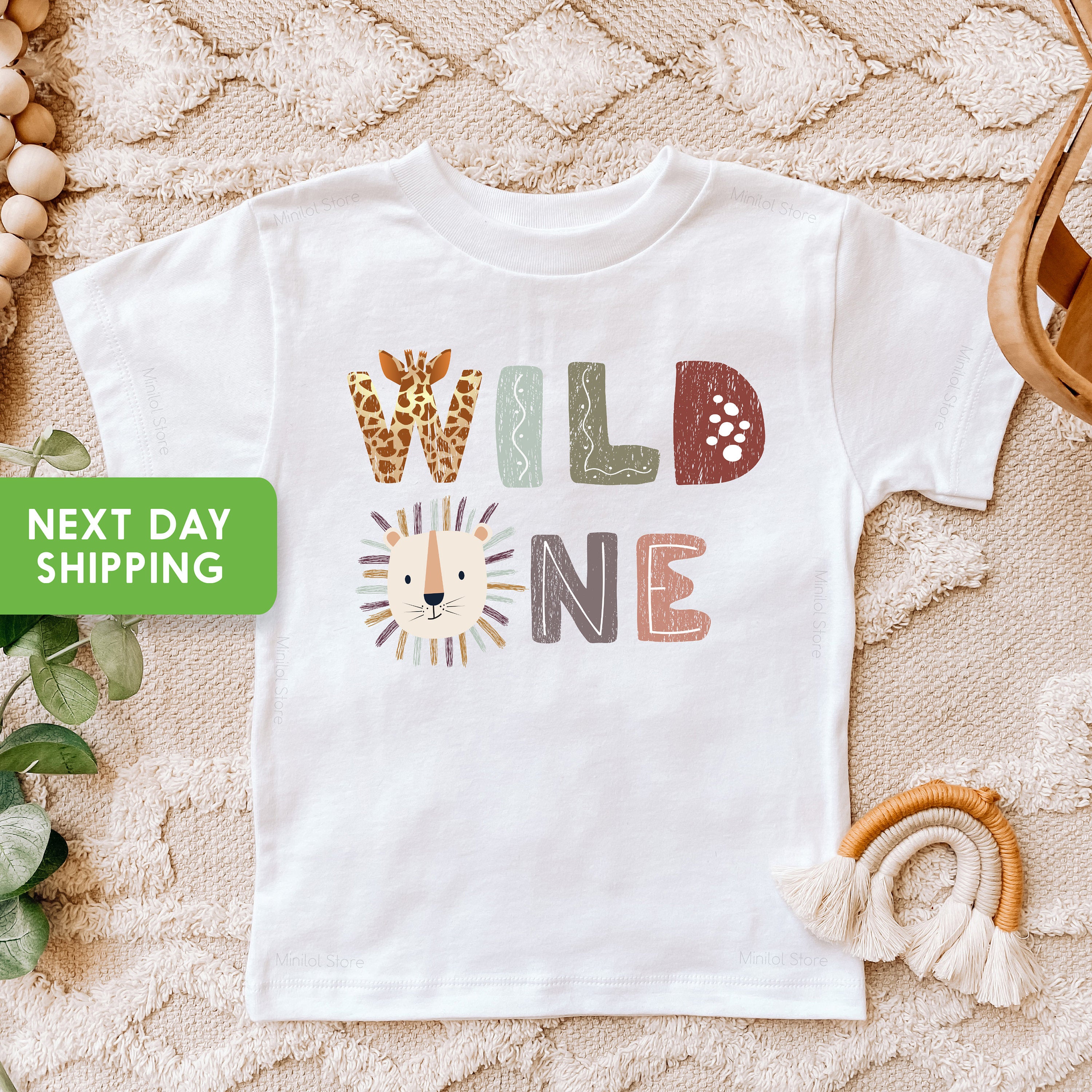 Wild One Baby OnesieĀ®, 1st Birthday Bodysuit, Wild One Safari Birthday Shirt, One Shirt, First Birthday Outfit, Zoo Birthday Party Shirt