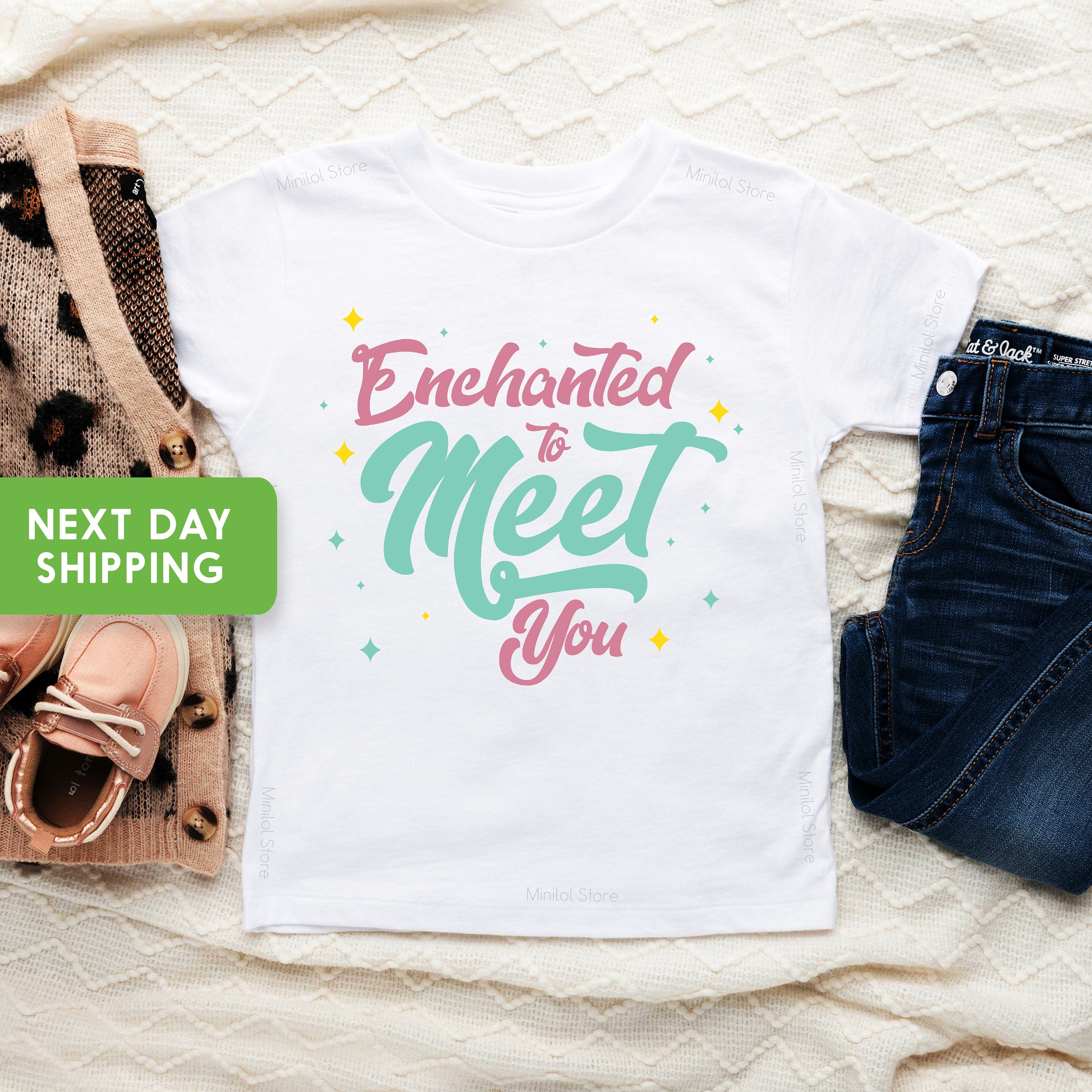 Enchanted To Meet You Onesie®, First Concert Tour Gift, Pregnancy Reveal, Music Onesie®, Fan Onesie®, Baby Concert Outfit,Kids Concert Shirt