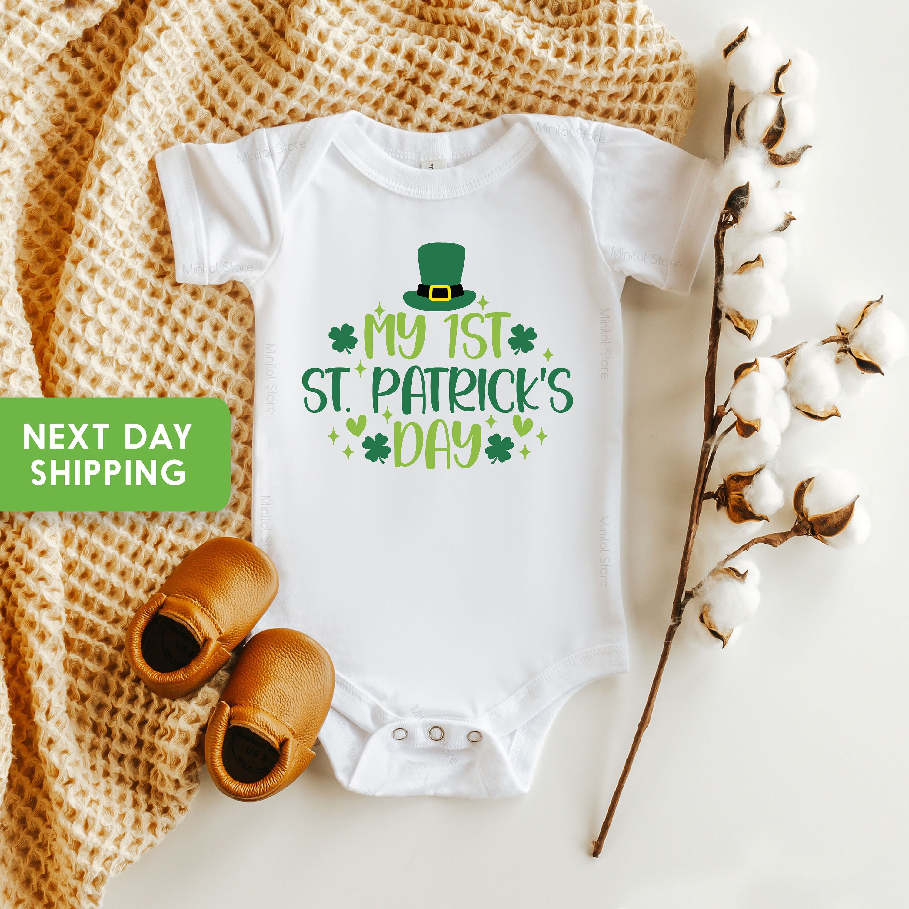 My First St. Patricks Day Outfit, Babies 1st St. Patricks, Newborn Shamrock Outfit, Patrick's Day Lucky Baby Onesie®, Baby St Patrick Outfit