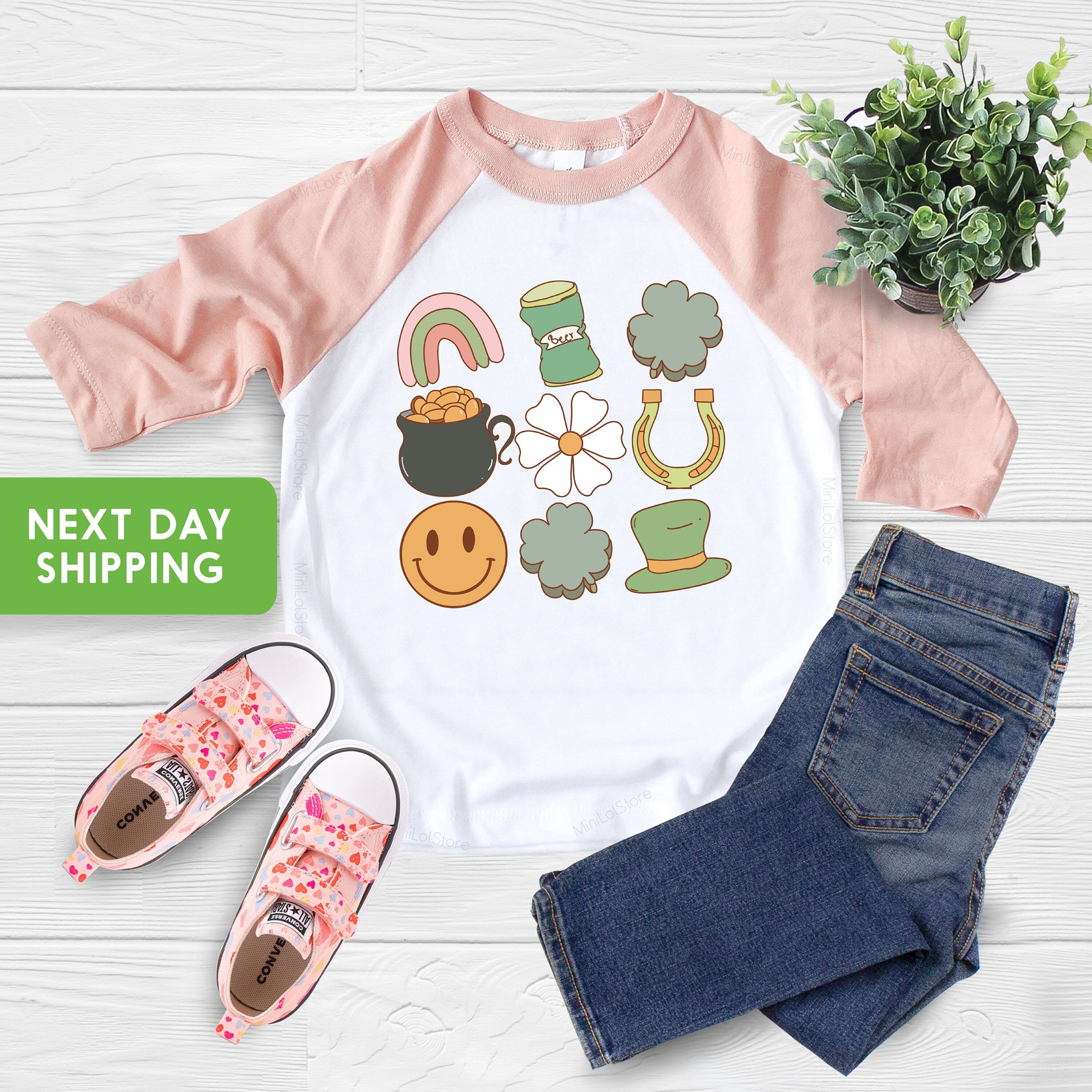 Kids St. Patrick's Day Shirt, Lucky Charms Kids Retro T-Shirt, St. Patricks Day Retro Infant Toddler Shirt, St Patricks Day Toddler Shirt