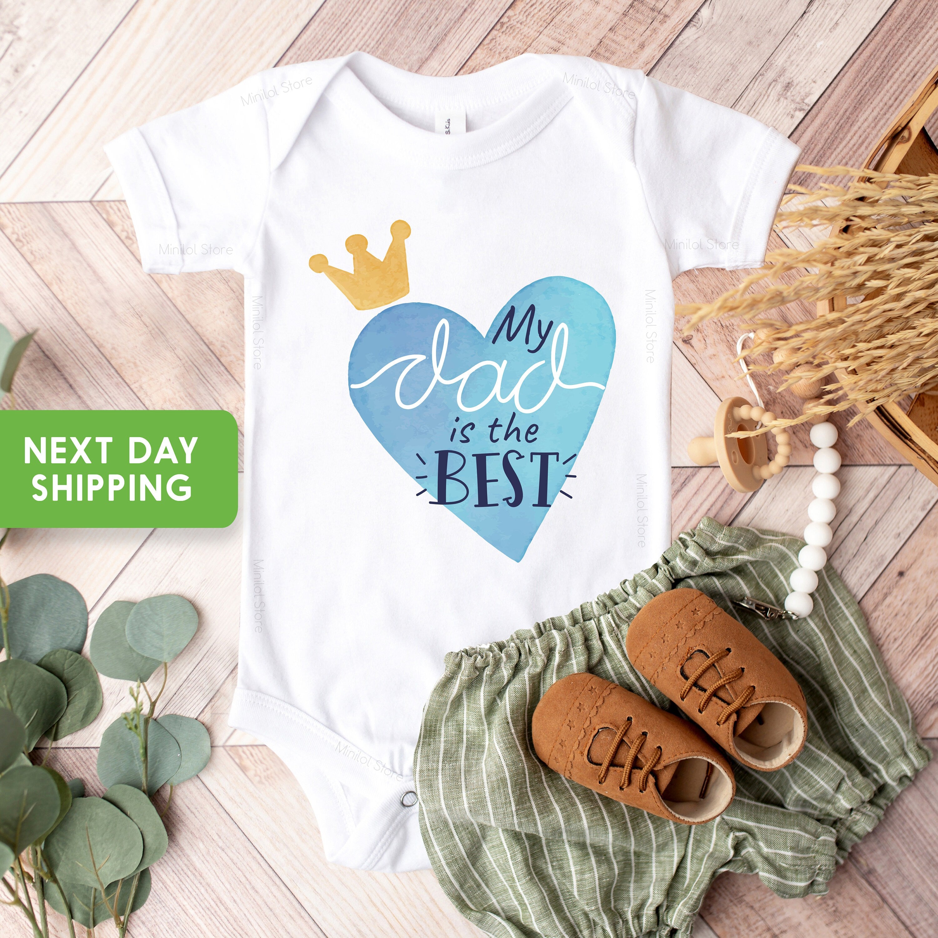 My Dad Is The Best OnesieĀ®, Best Daddy In The World Bodysuit, Fathers Day Gift, I Love My Daddy OnesieĀ®, Gift For New Dad, Fathers Day Shirt