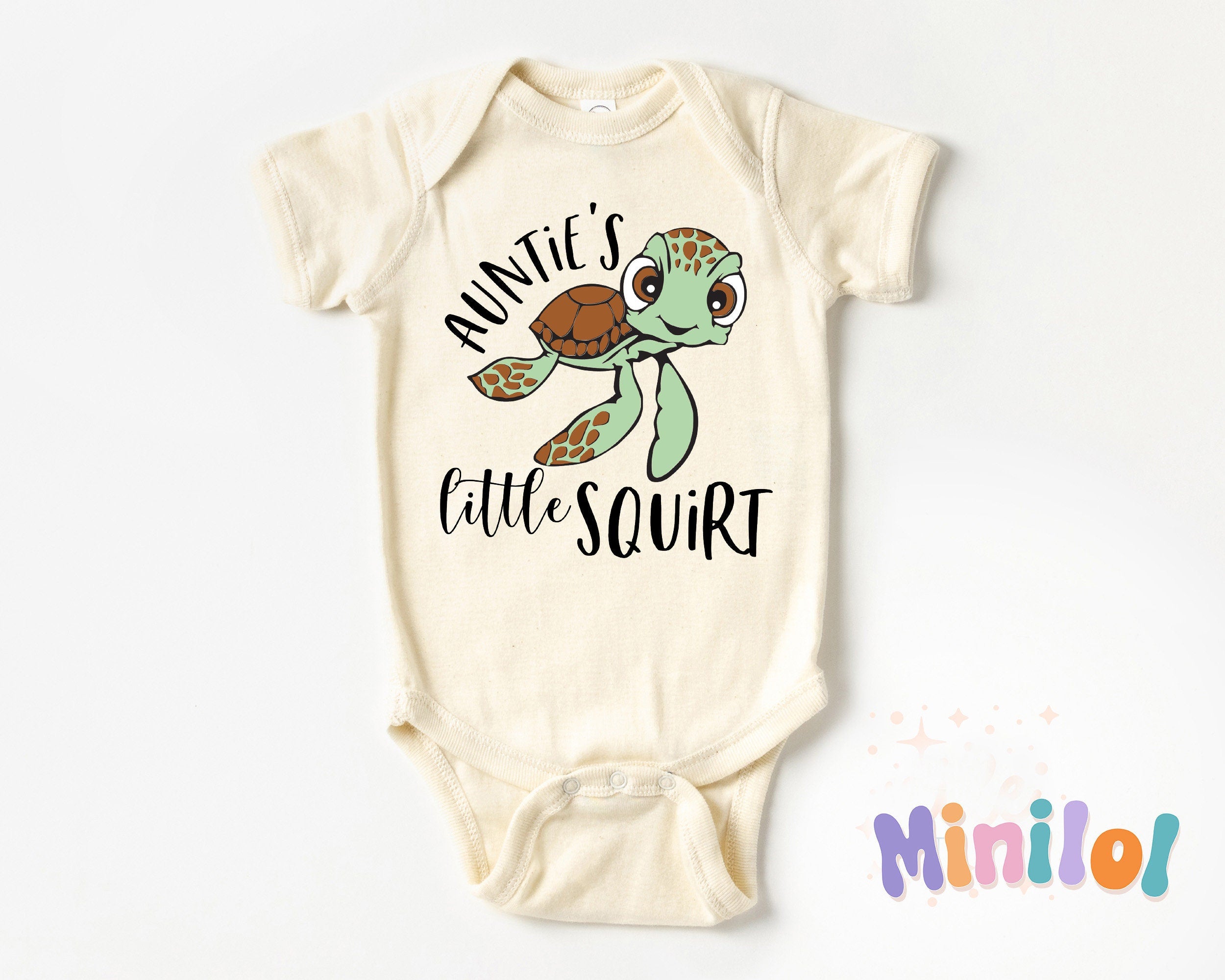 Auntie Baby OnesieĀ®, Natural Auntie's Little Squirt OnesieĀ®, Natural Auntie OnesieĀ®, Baby Shower Gift, Baby Announcement OnesieĀ® for Aunties