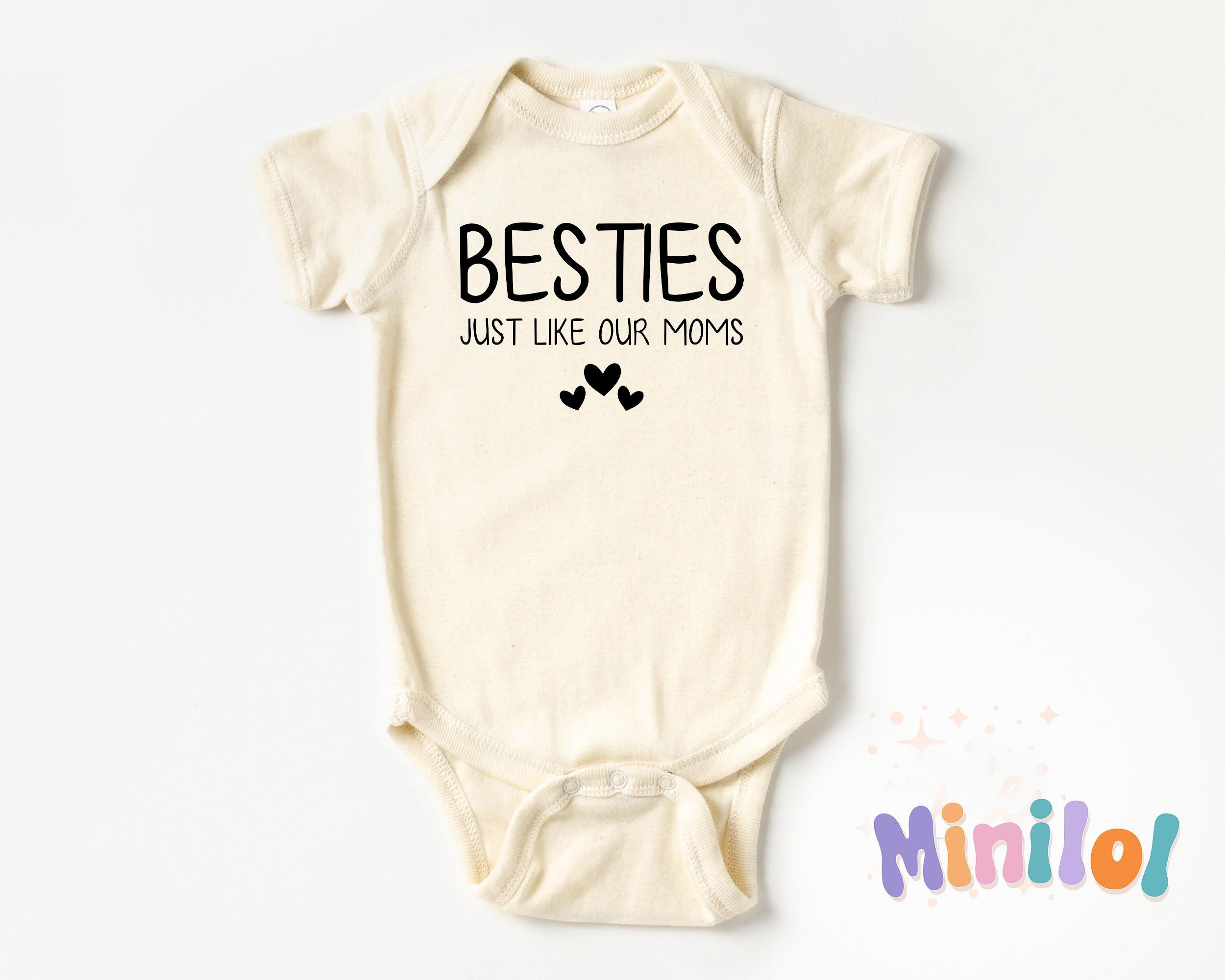 Cute Besties Just Like Our Moms OnesiesĀ®, Best Friends Newborn Bodysuit, Matching Baby Outfits, Cute Baby Gift, Baby Shower Gifts for Bestie