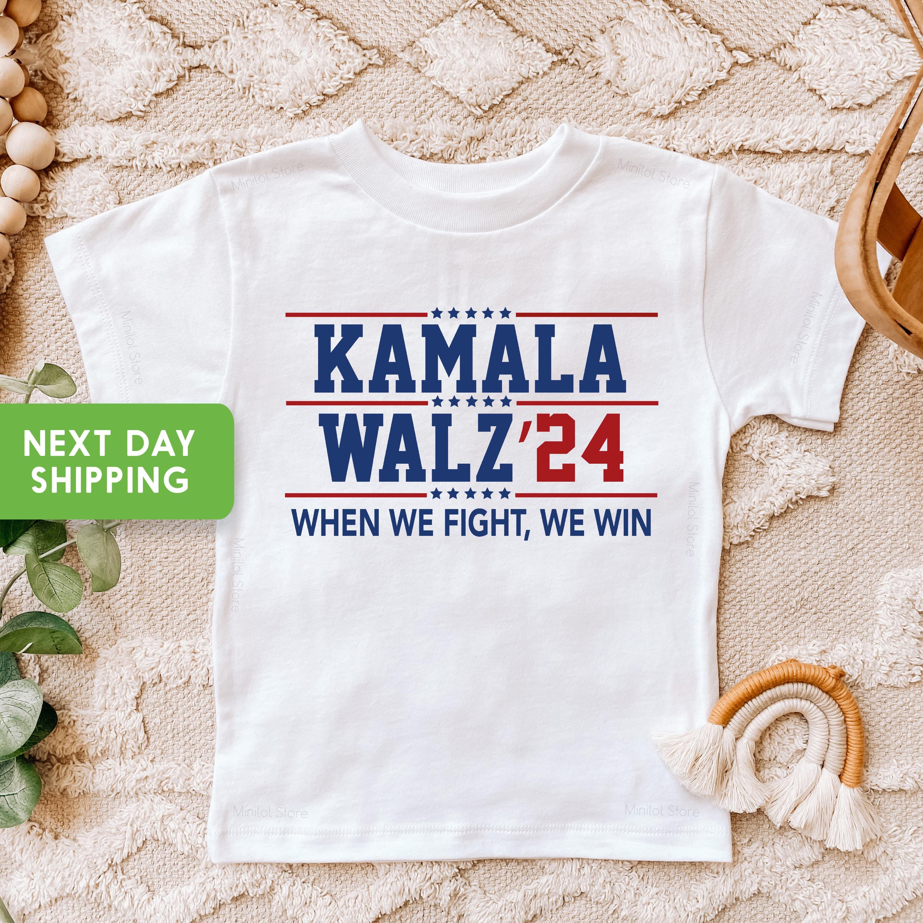 Kamala Harris Tim Walz Kids Shirt, Kamala Walz 24 Shirt, Kamala and Tim 2024 Tee, 2024 Presidential Election Kids Shirt and Baby Onesie®