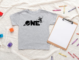 One Space First Birthday Kids Shirt birthday product image 3