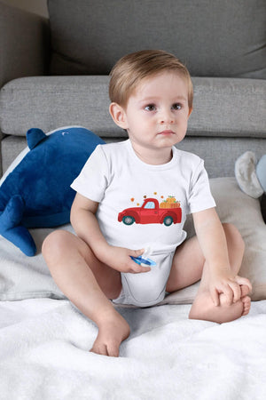 Fall Red Truck Baby Onesie® product image 7