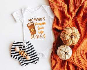 Mommy's Pumpkin Spice Latte Date Baby Onesie® product image 1