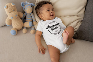 Available garment styles for Homemade Rolls Thanksgiving Baby Onesie®