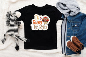 I'll Bring the Rolls Thanksgiving Baby Onesie® product image 1