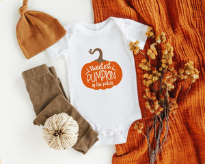 Alternate baby or kids garment view for Sweetest Pumpkin Fall Baby Onesie®