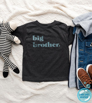 Big Brother Pregnancy Announcement heart design on Baby Short Sleeve Onesie®