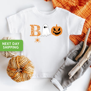 Boo Ghost Pumpkin Halloween Kids Shirt product image 5