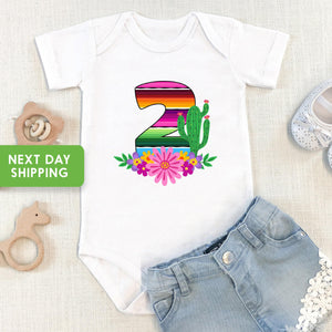 Fiesta Second Birthday Kids Shirt birthday product image 5