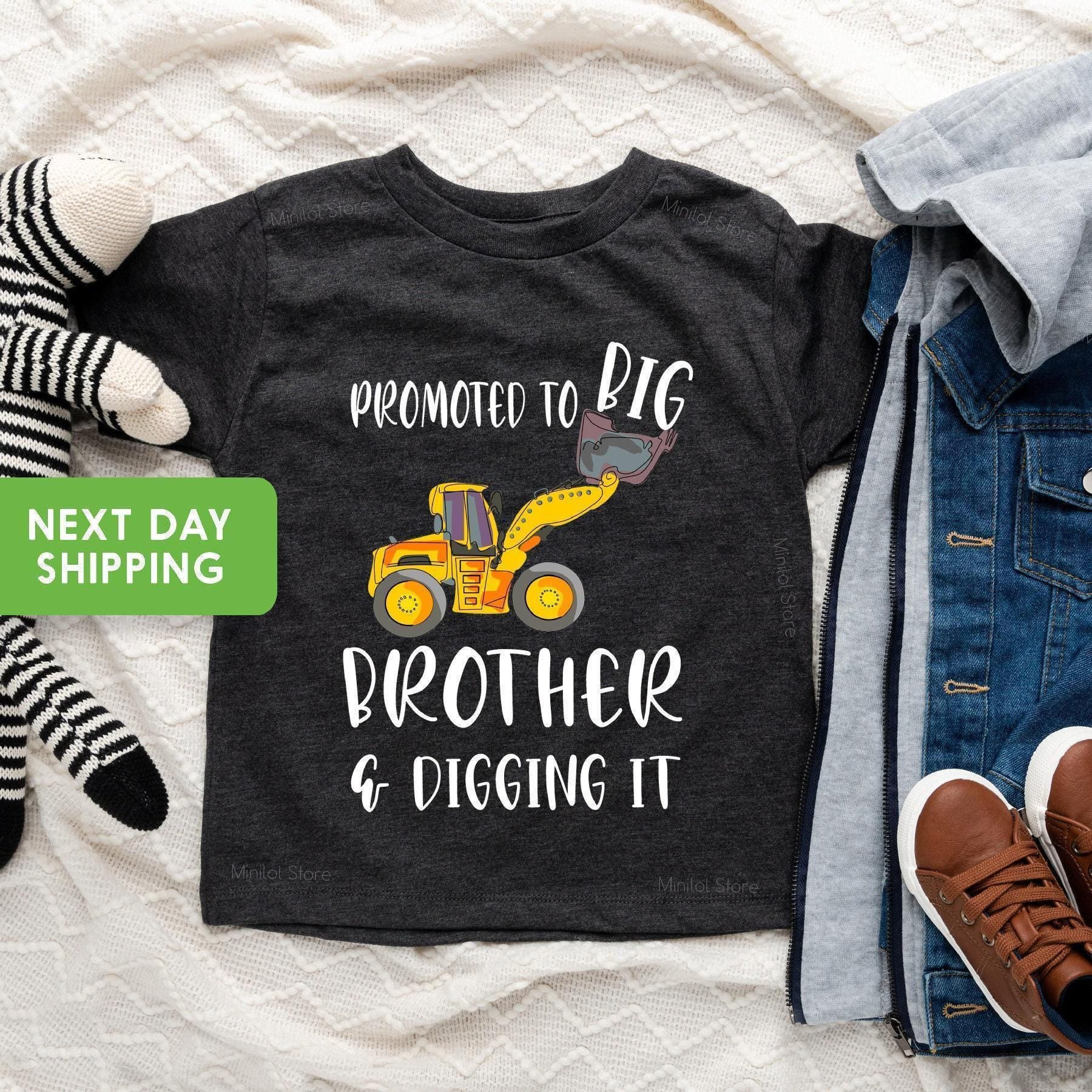 Main pregnancy announcement product mockup for Promoted to Big Brother Pregnancy Announcement Sibling Reveal Shirt