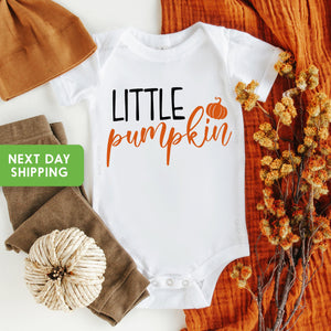 Main product mockup of Little Pumpkin Patch Fall Baby Onesie®