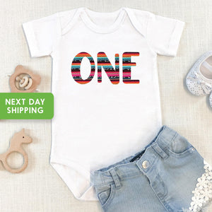 Serape Fiesta First Birthday Shirt birthday product image 1