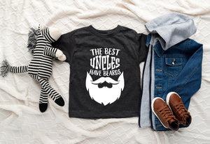 Uncle Pregnancy Announcement Aunt & Uncle typographic design on Baby Short Sleeve Onesie®
