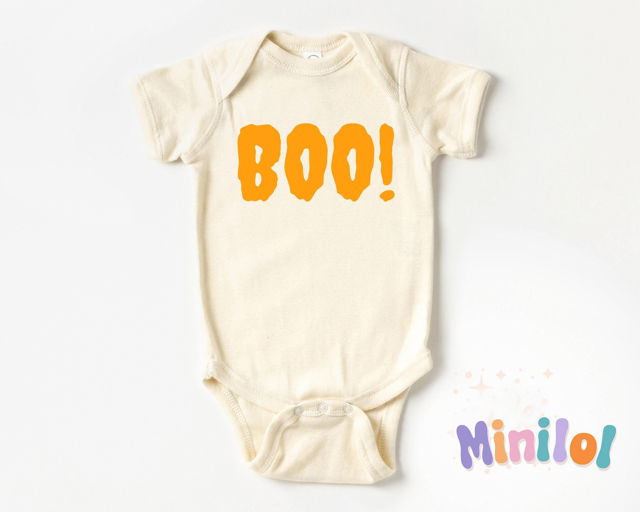 Main product mockup of Boo Halloween Baby Onesie®