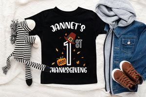 Personalized First Thanksgiving Baby Onesie® product image 4