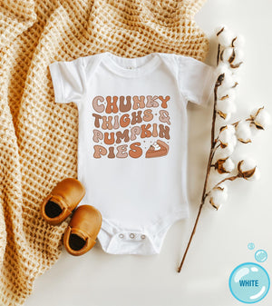Chunky Thighs & Pumpkin Pies Thanksgiving Onesie® product image 2