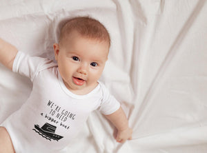 We're Going to Need a Bigger Boat typographic design on Baby Short Sleeve Onesie®
