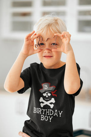 Pirate Third Birthday Kids Shirt birthday product image 6