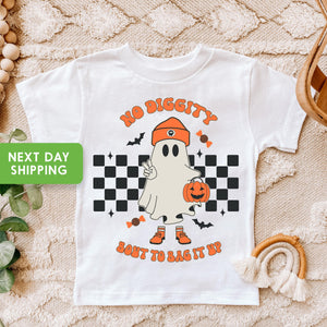 No Diggity Ghost Halloween Kids Shirt product image 1