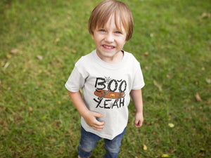 Seasonal apparel color chart for Boo Yeah Halloween Kids Shirt