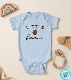Minimal Little Bean coffee cup design on Baby Short Sleeve Onesie®
