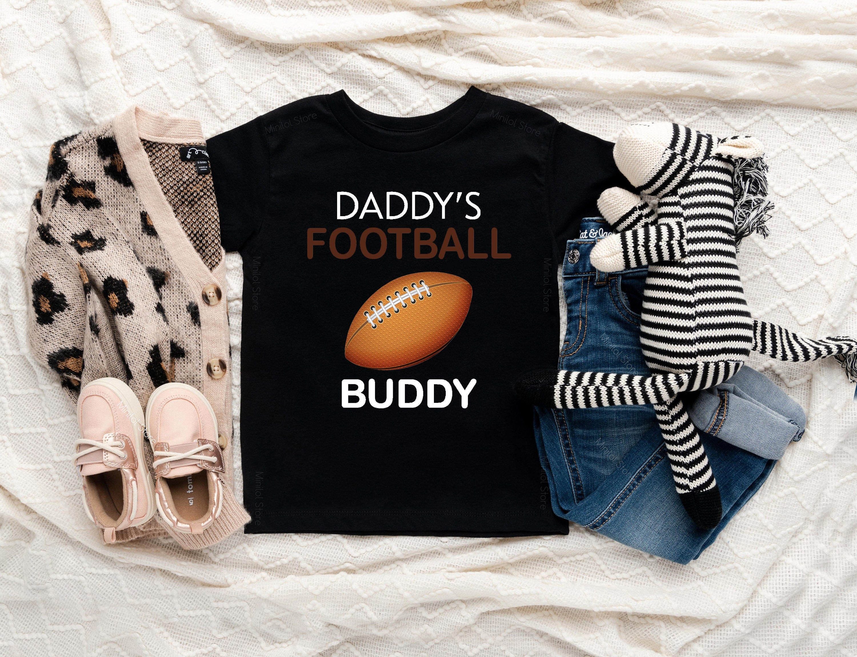 Daddy's Football Buddy Shirt, Funny Toddler Shirt, Sports Toddler Gift, Toddler Boy Clothes, Toddler Boy Gift, Fathers Day Gift