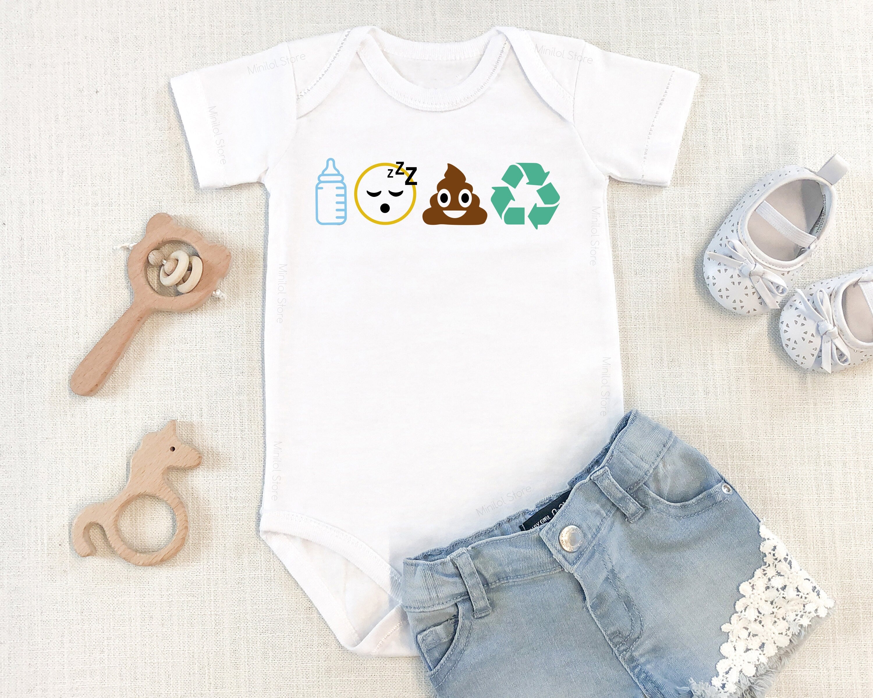 Emoji Onesie®, Funny Baby Onesie®, Baby Boy Onesie®, Girl Onesie® Baby Shower Gift, Baby Clothes, Newborn Gift