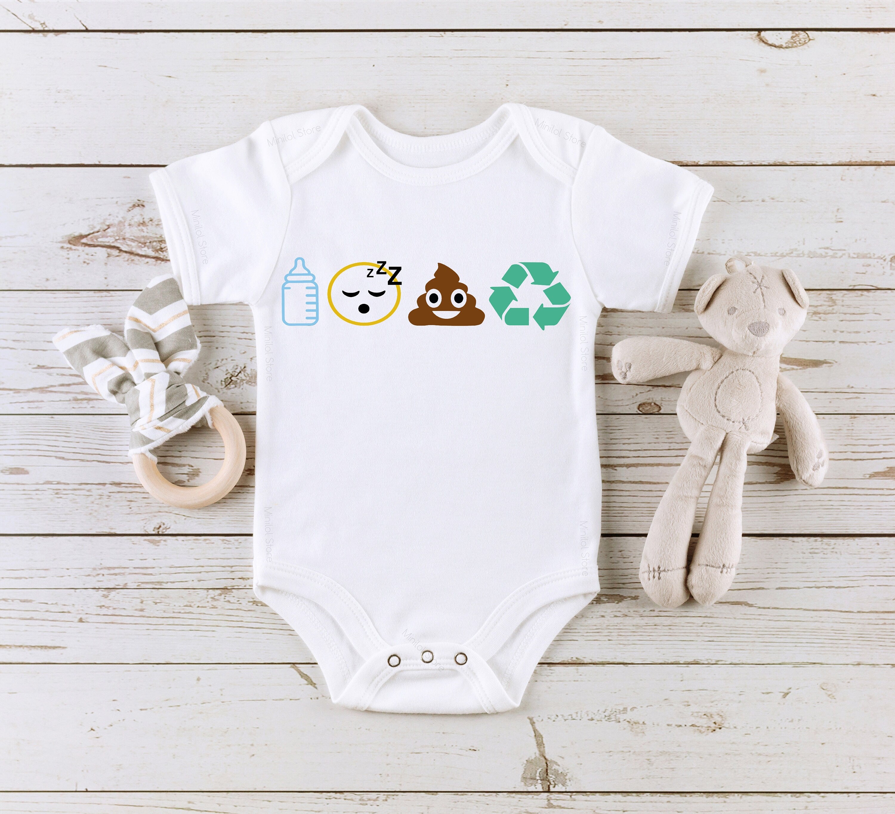 Emoji Onesie®, Funny Baby Onesie®, Baby Boy Onesie®, Girl Onesie® Baby Shower Gift, Baby Clothes, Newborn Gift