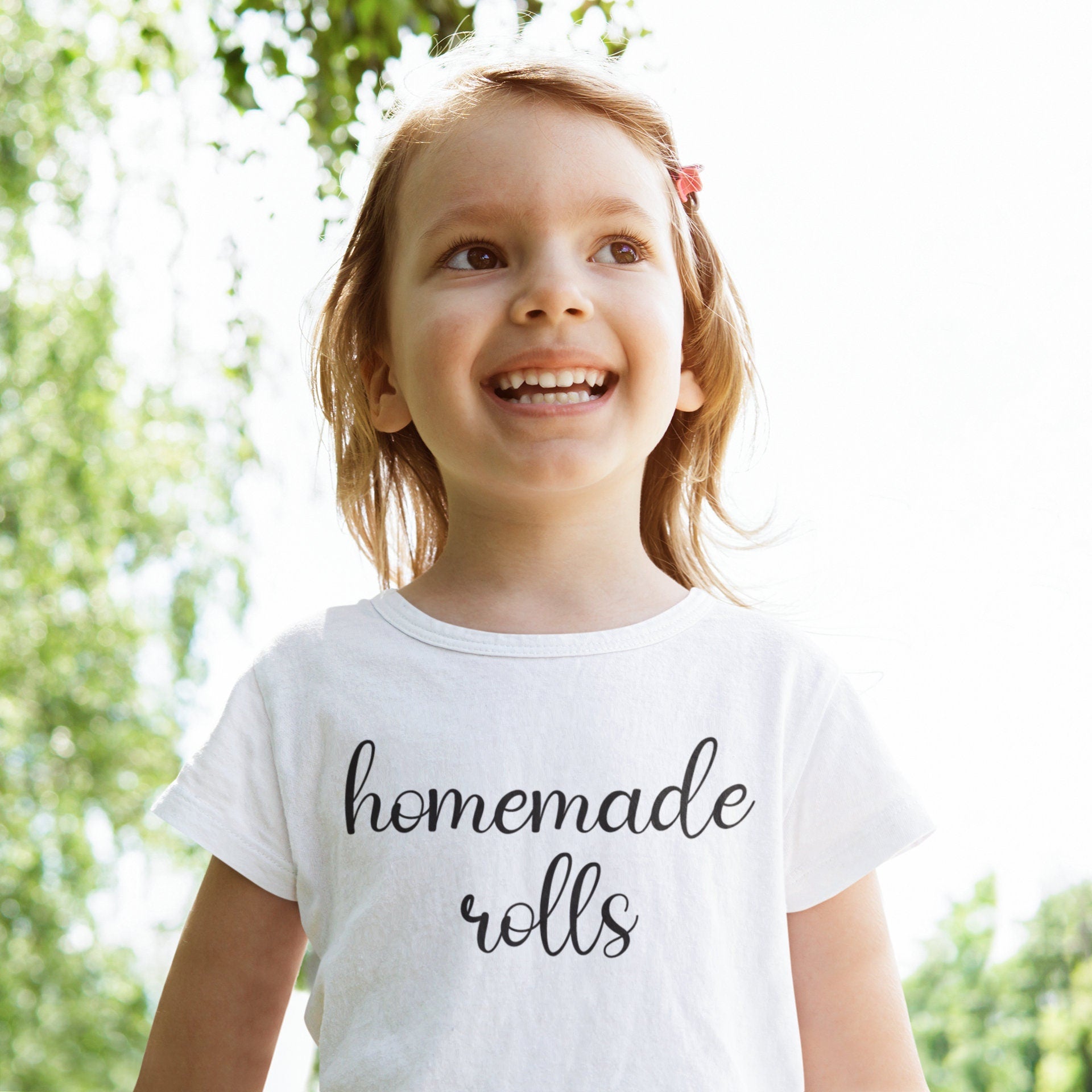 Baby toddler and youth size chart for Homemade Rolls Thanksgiving Baby Onesie® – Style 2