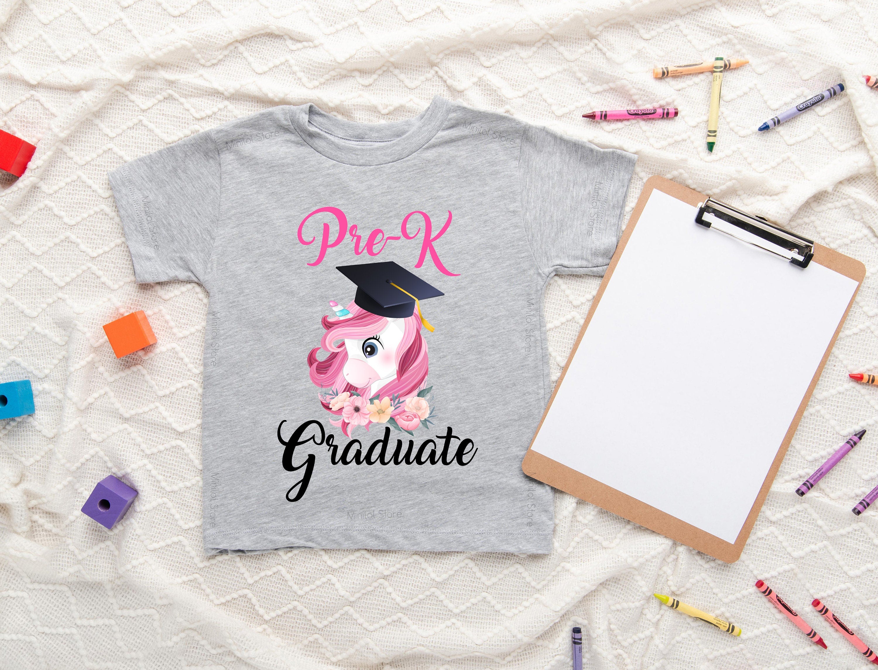 Pre-K Graduation Shirt, Pre K Graduation Shirt, Unicorn Shirt For Kids, Preschool Graduation Gift