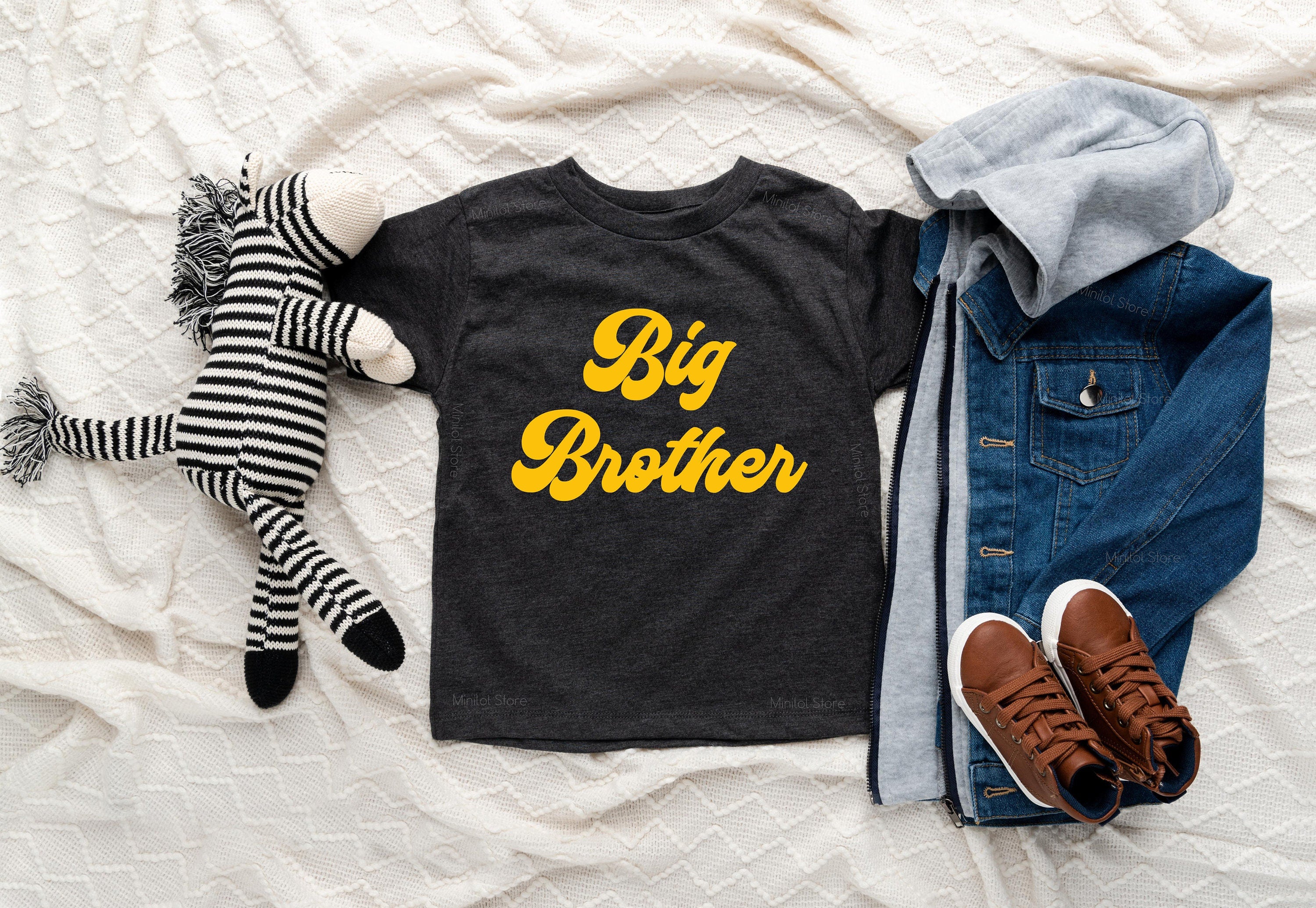 Big Brother Shirt, Retro Big Brother Shirt, Vintage Big Brother Kids Shirt, Hipster Big Brother Tee