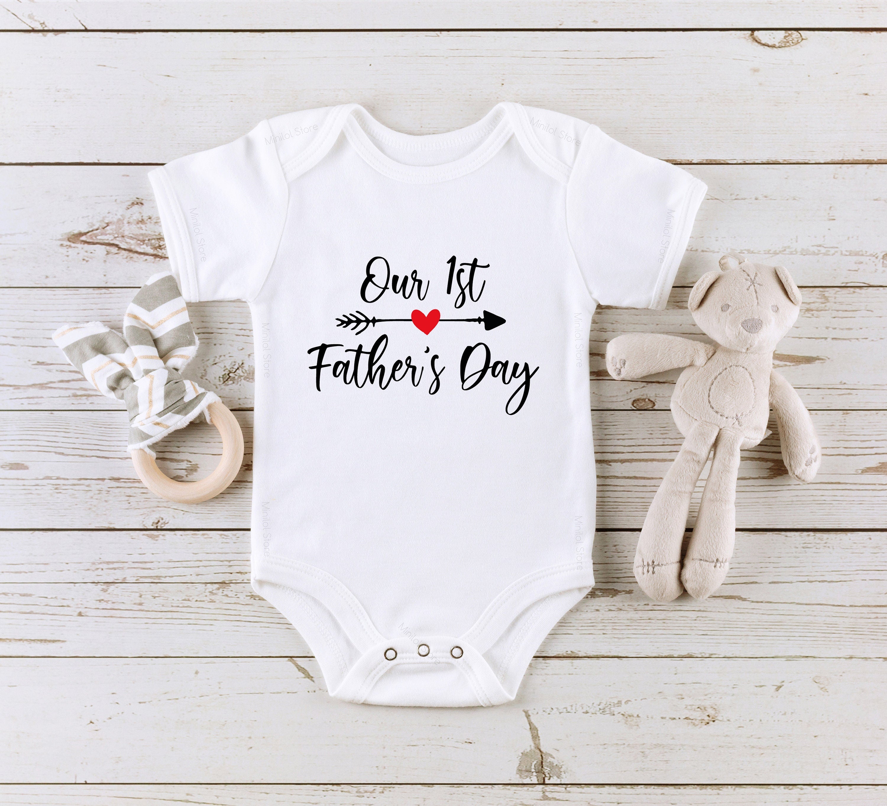 Our 1st Fathers Day Baby Grow Bodysuit,  Daddy Onesie® First Fathers Day Gift