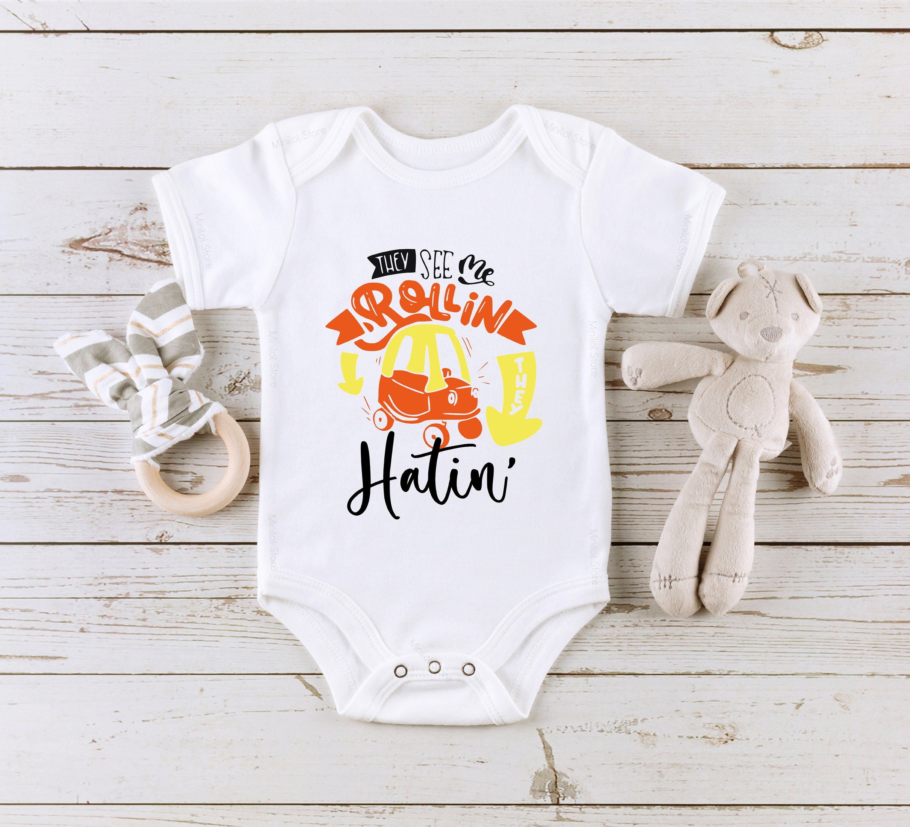 They See Me Rollin Onesie®, Funny Baby Onesie®, They See Me Rollin