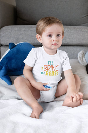 Seasonal apparel color chart for I'll Bring the Rolls First Thanksgiving Baby Onesie®