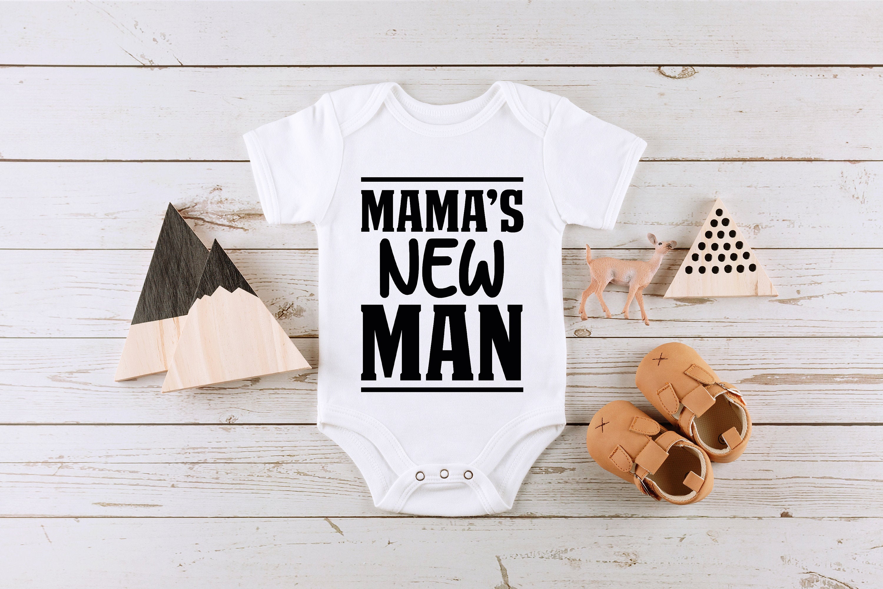 Mama's Boy Onesie® For Boy Mamas New Man Baby Onesie® For Newborn Boy, Boy Baby Clothes, From New Mom,For Mother's Day, For Newborn