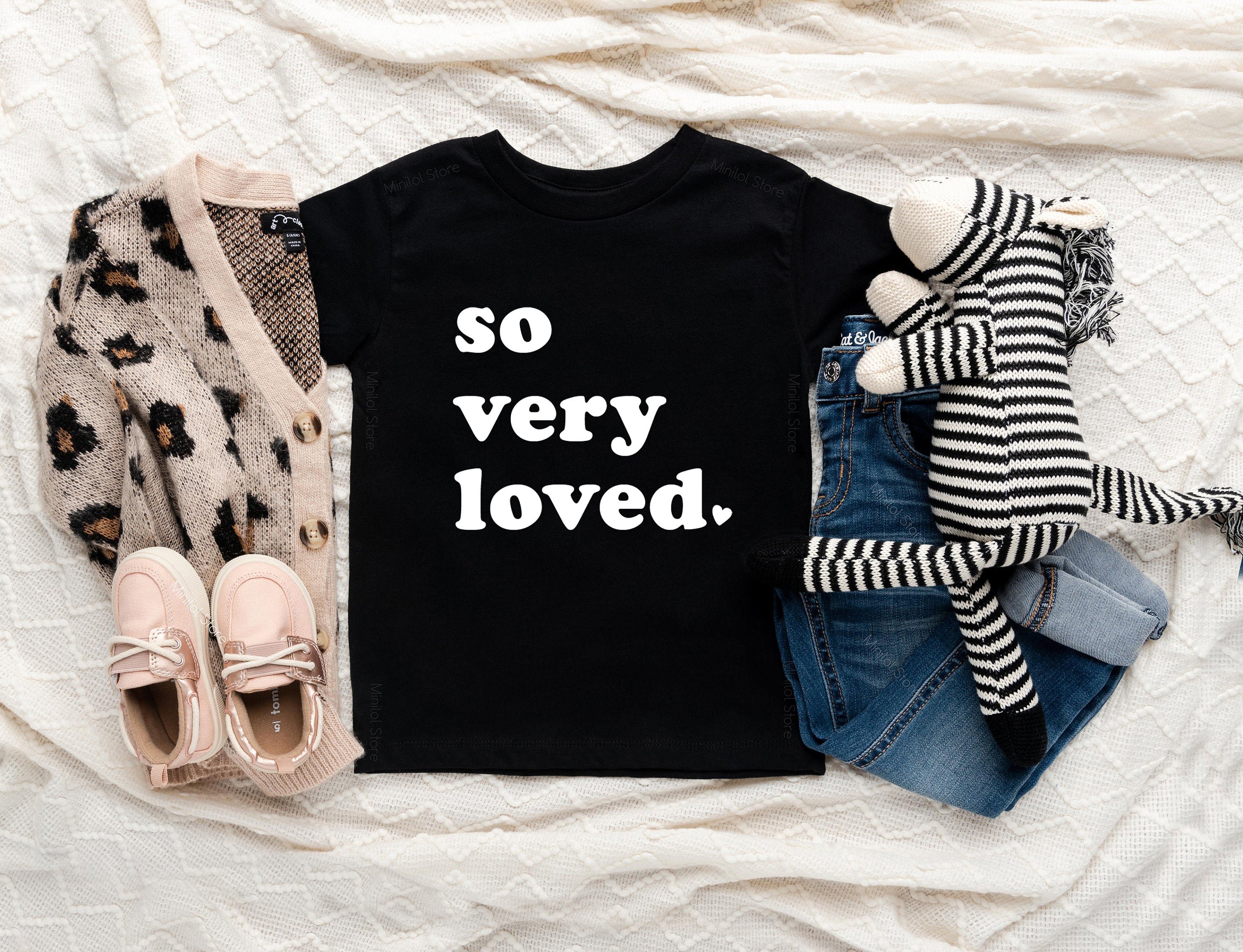 So Very Loved Toddler Shirt, I Am Loved Baby Kids Tee, Cute Valentines Day Kids Shirt