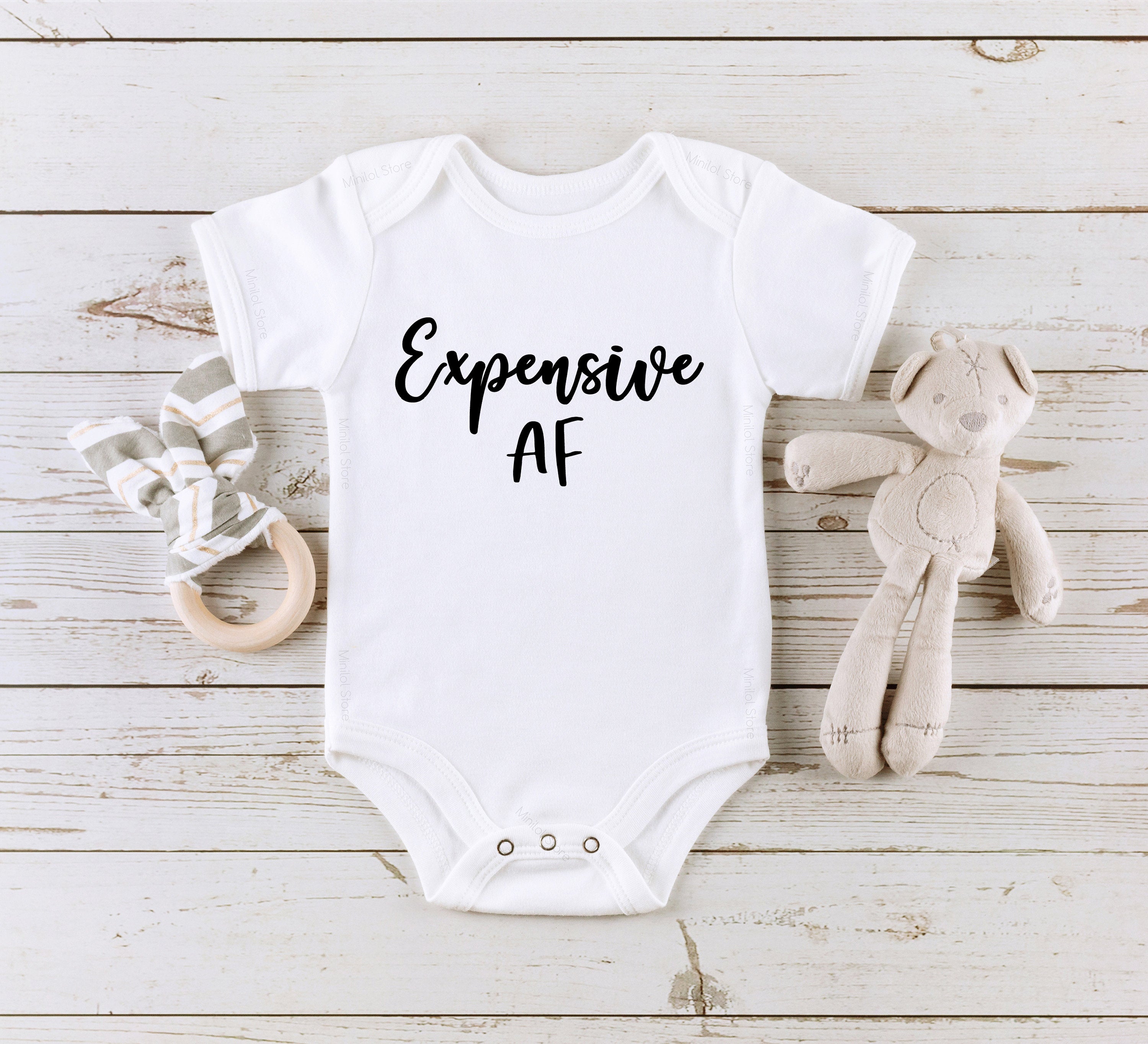 Expensive Af Baby Onesie®, Funny Baby Onesie®, Baby Shower Gift,Cute Hipster Onesie®