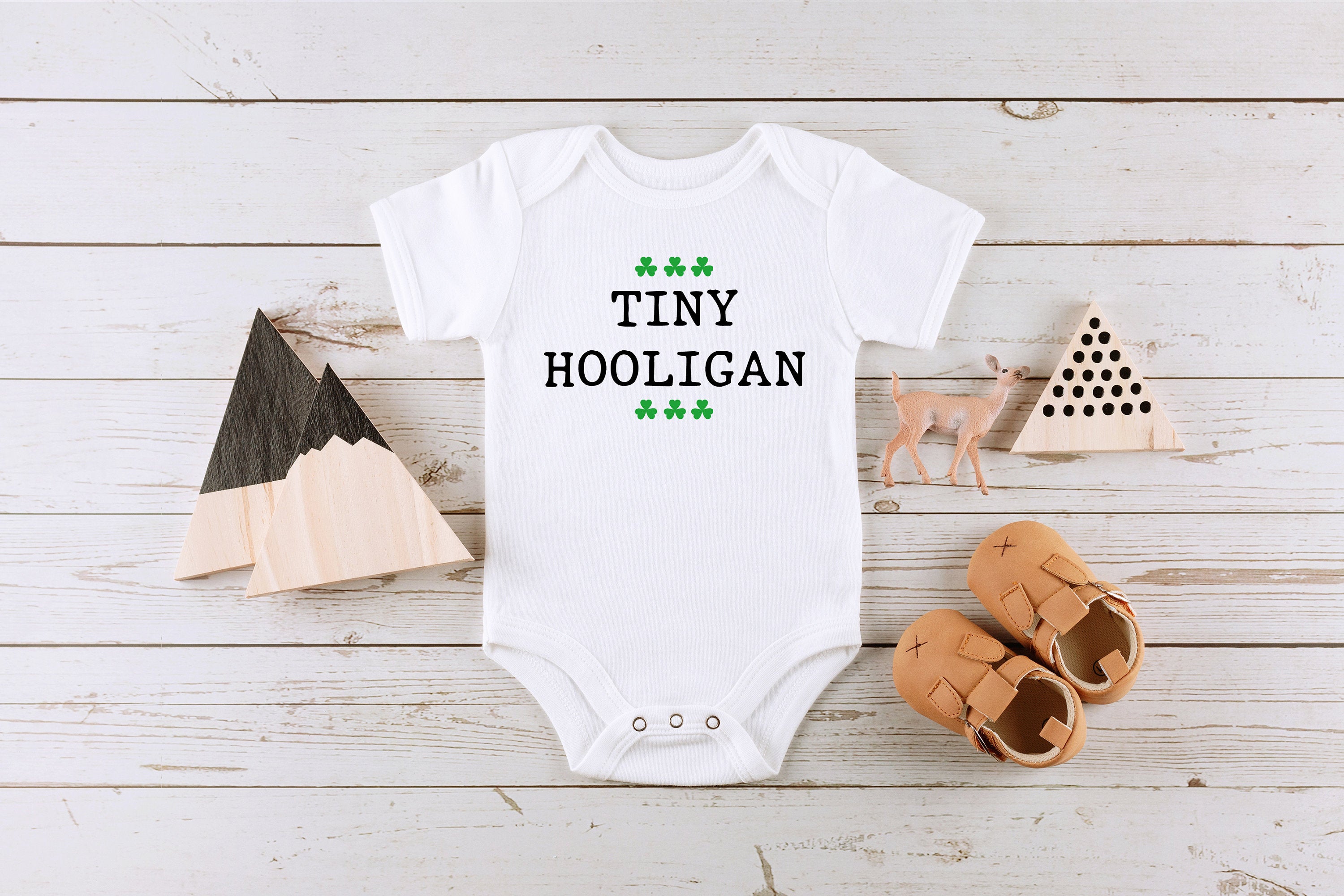 Tiny Hooligan Onesie®, St. Patrick's Day Baby Onesie®, Funny Irish Baby Onesie®