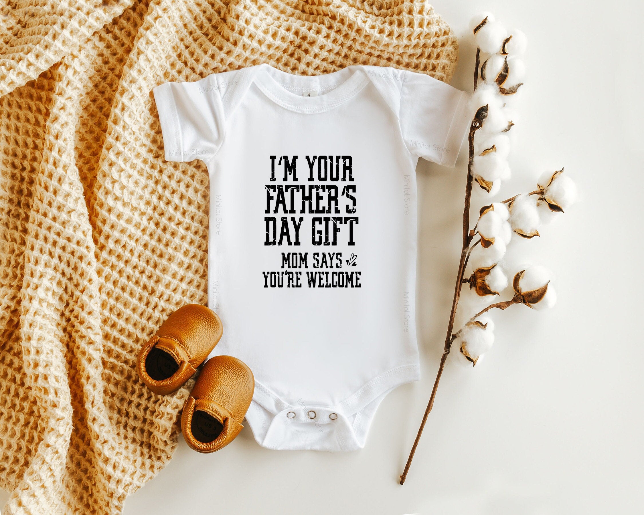 First Fathers Day Baby Onesie® I'm Your Father's Day Gift, Baby Boy Onesie®, Girl Onesie® Funny Fathers Day Gift From Baby