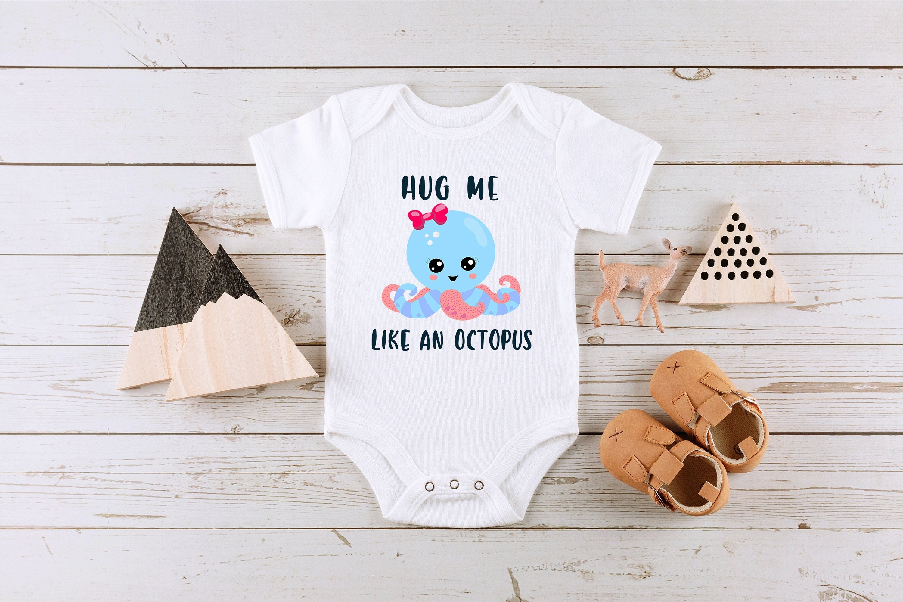 Octopus Onesie® Funny Baby Onesie® Octopus Baby Shower, Hug Me Like An Octopus Baby Onesie® Hipster Baby Onesie®