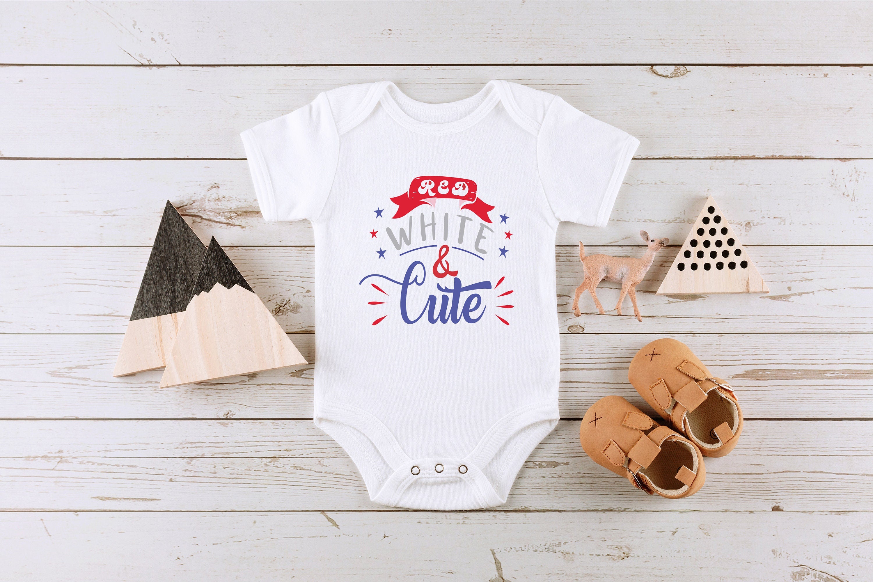 Fourth Of July Onesie®, Red, White And Cute Onesie®, Girls 4th Of July Onesie®