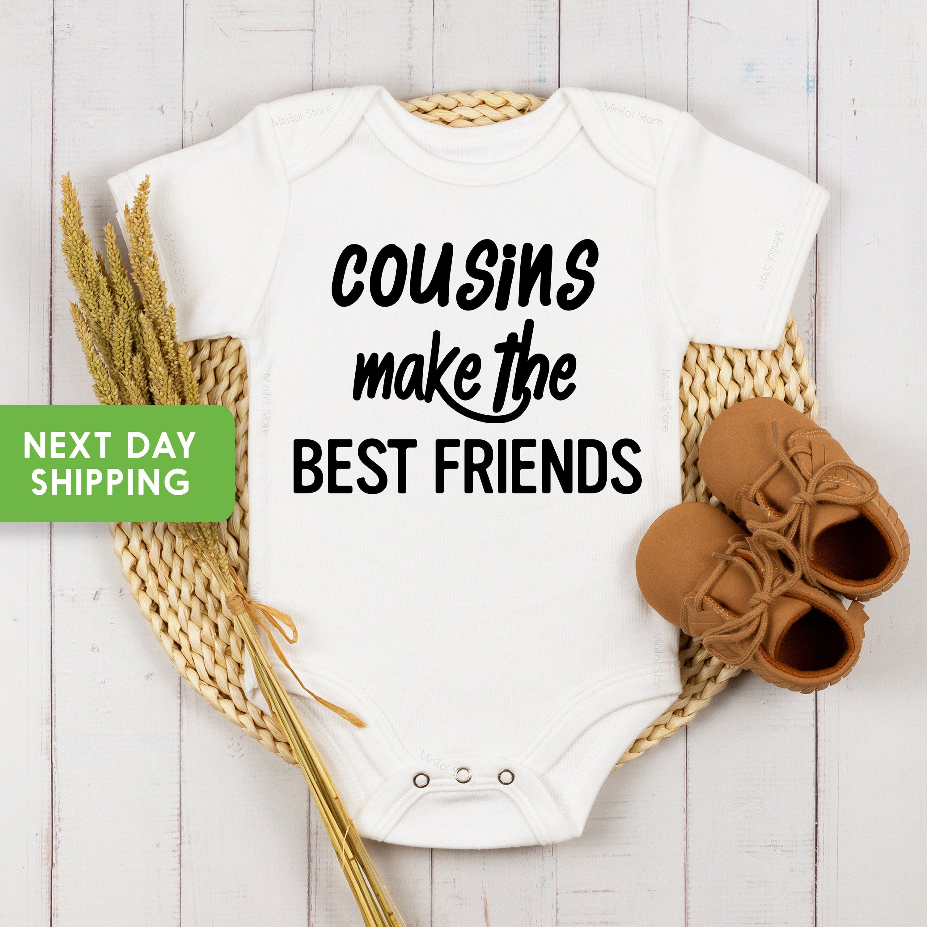 Cousin Onesie® Pregnancy Announcement, Onesie®For Cousins, Cousins Make the Best Friends, Pregnancy Announcing