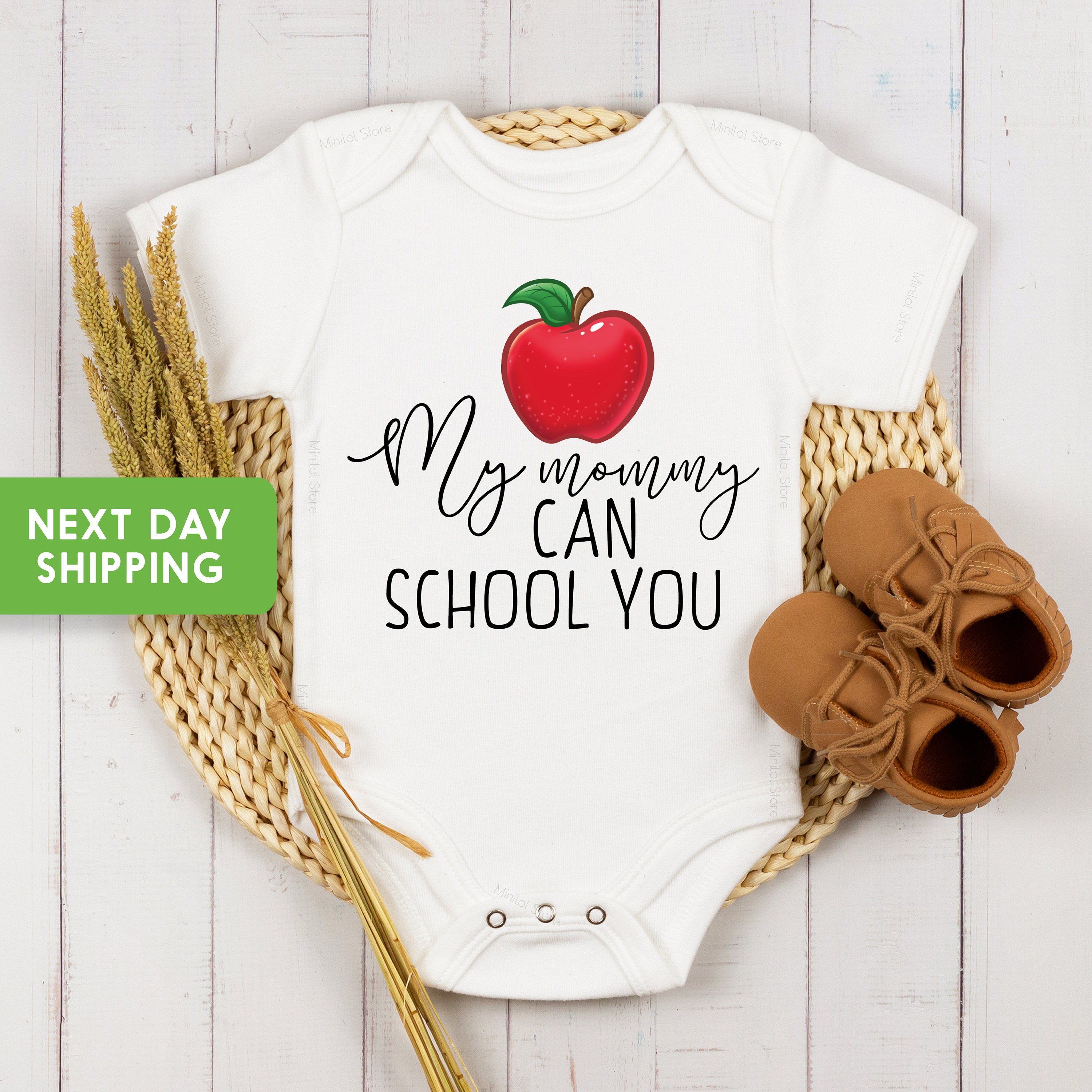 School Teacher Onesie® Funny Baby Onesie® Teacher Mom Onesie® New Baby Bodysuit, Professor Onesie®